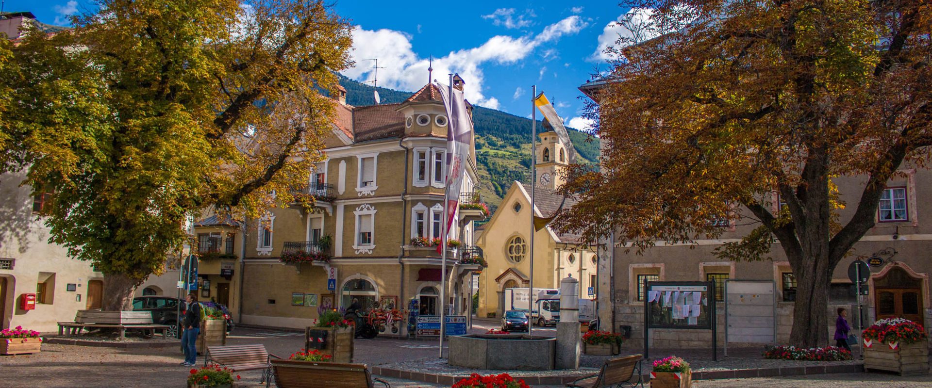 Glurns Village square in Glurns.
