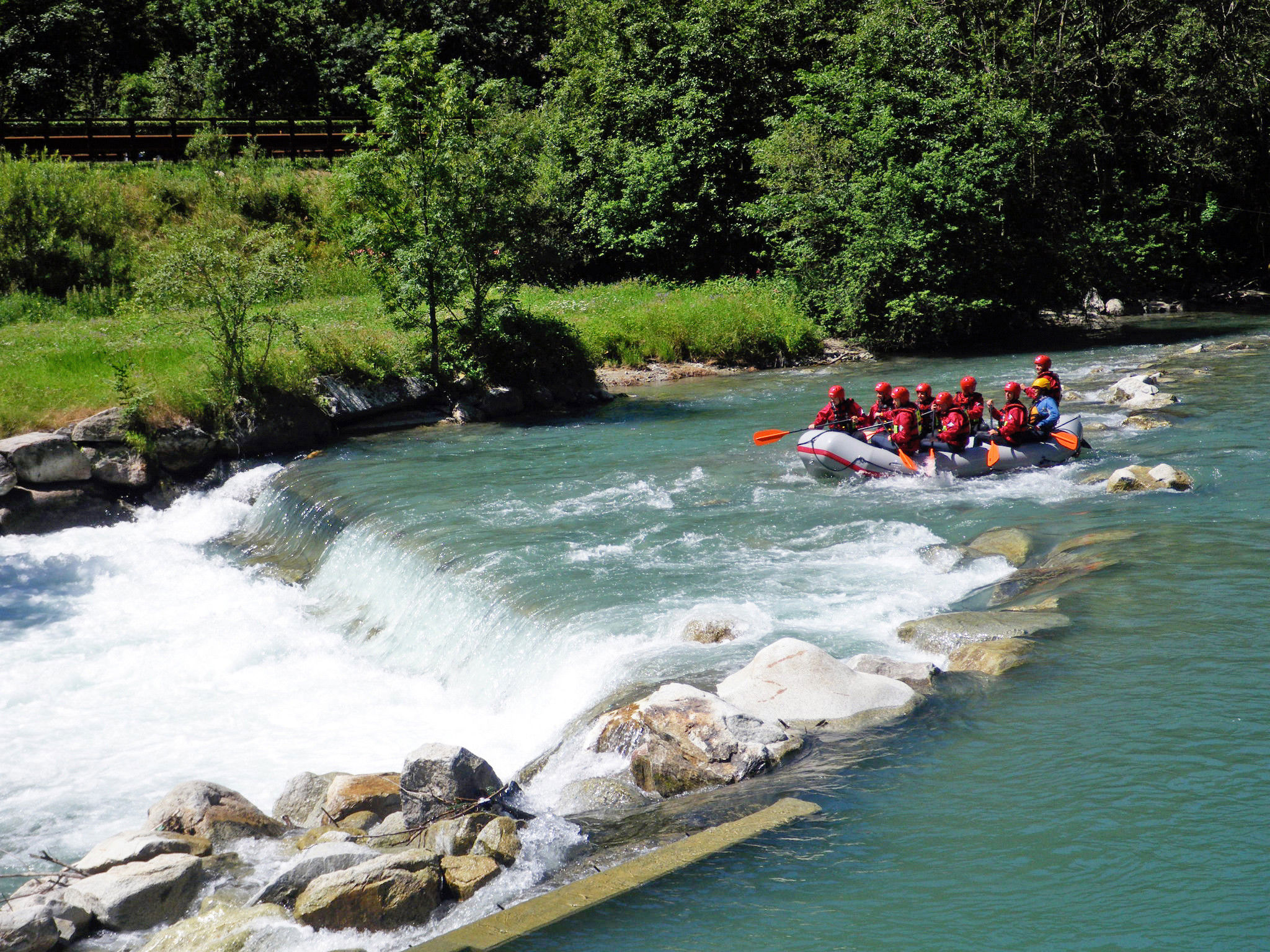 Rafting along South Tyrolean streams.