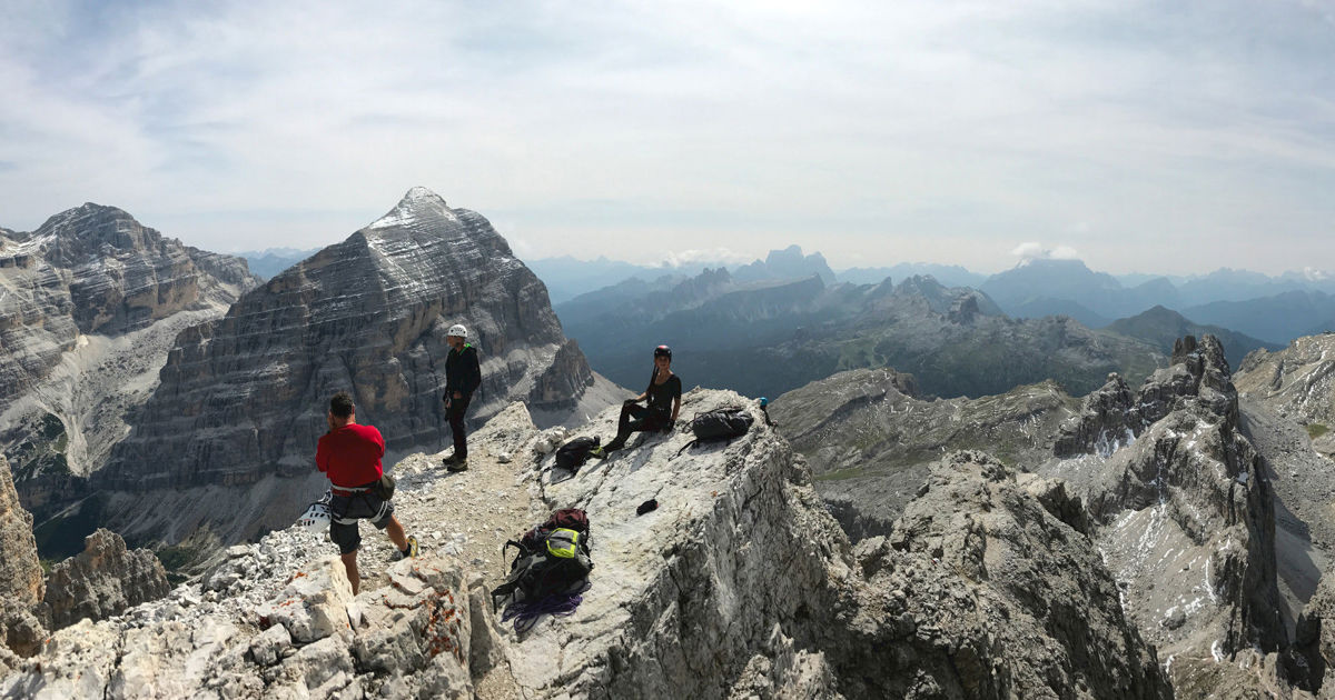 Tomaselli fixed rope route | Dolomites