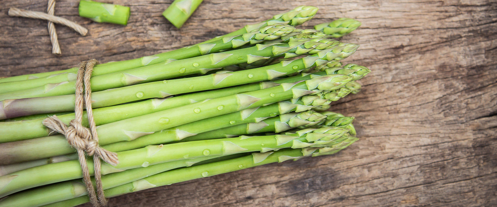 Asparagus strudel Green asparagus.