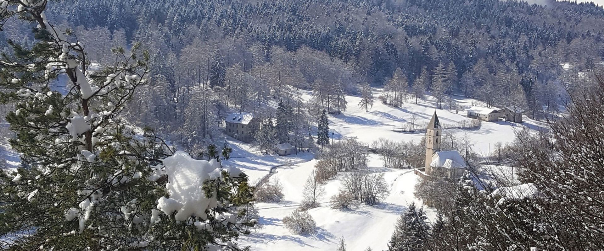Mt. Fennberg in winter Winter landscape on the Fennberg above Magreid.