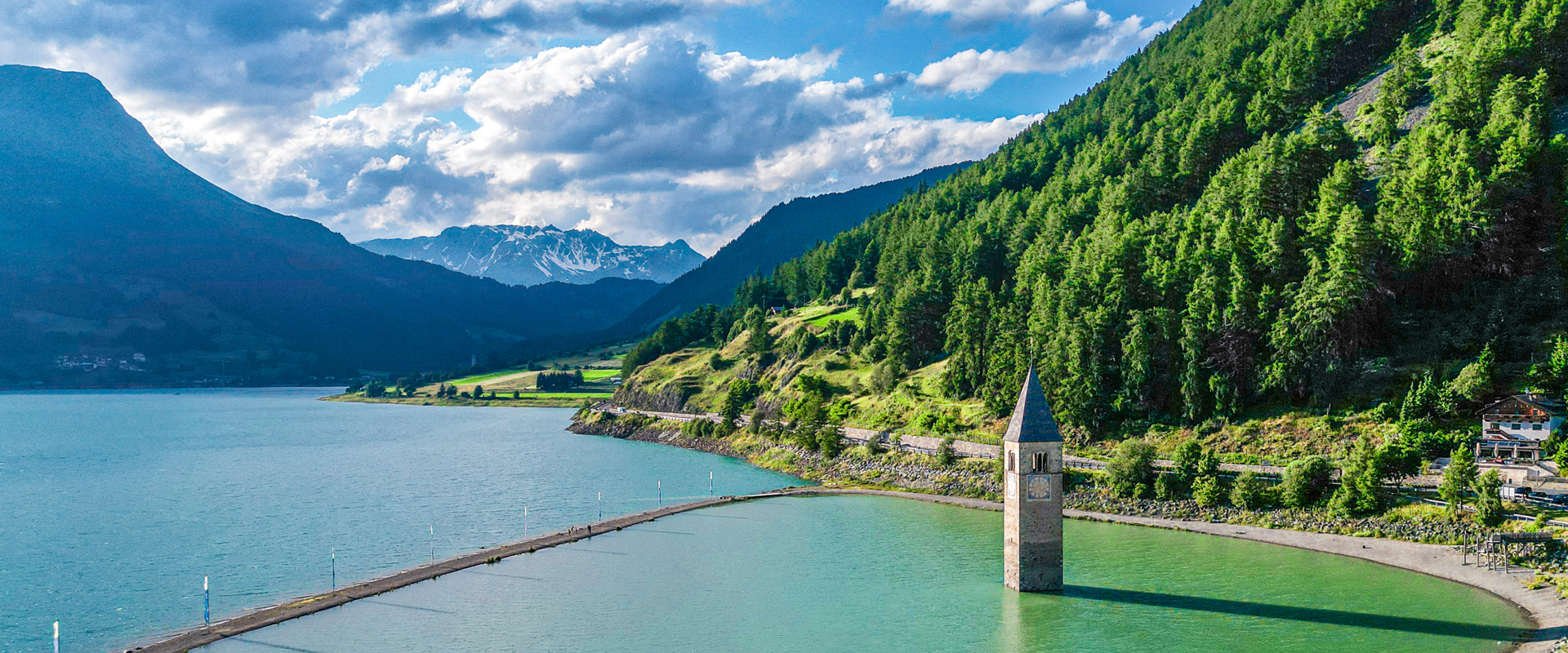 Lake Reschen Lake Reschen with sunken church tower