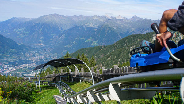 Alpine Bob: tobogganing fun above Meran
