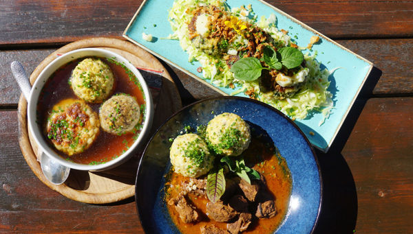 South Tyrolean dumplings on the Moaregg hut